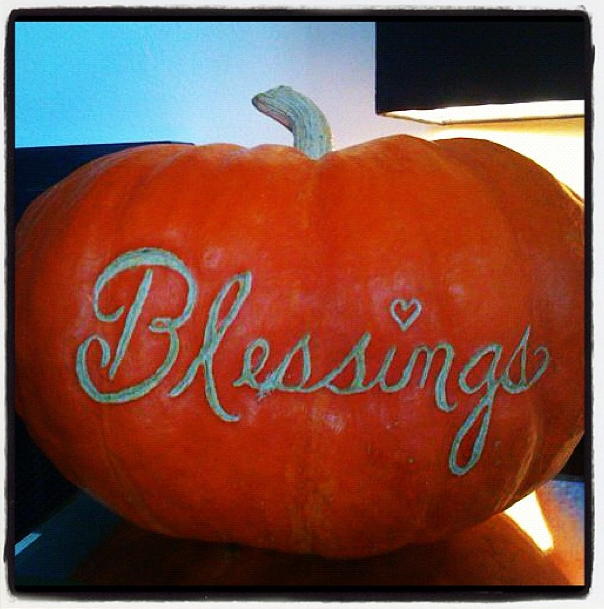 blessings pumpkin